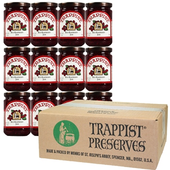 Trappist Preserves - Red Raspberry Jam WITH SEEDS (12-Jar Case)