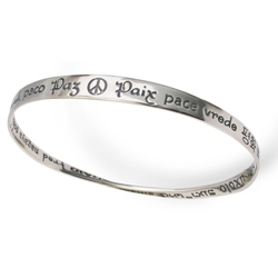 Peace Mobius Bracelet (silver)