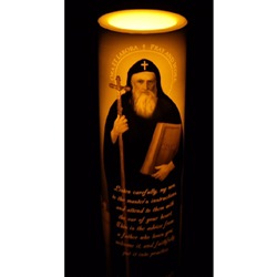 St. Benedict LED Prayer Candle