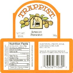 Trappist Preserves - Apricot Preserve (12-Jar Case)