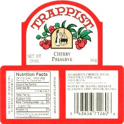 Trappist Preserves - Cherry Preserve (12-Jar Case)
