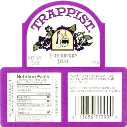 Trappist Preserves - Elderberry Jelly (12-Jar Case)