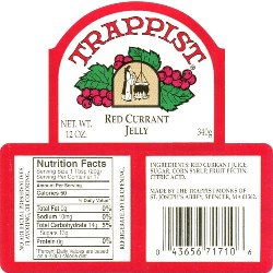 Trappist Preserves Red Currant Jelly (single jar)