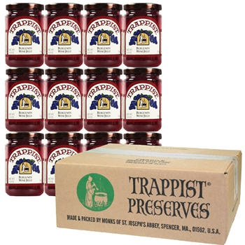 Trappist Preserves - Burgundy Wine Jelly (12-Jar Case)