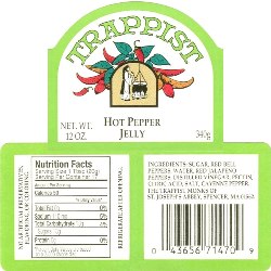 Trappist Preserves - Hot Pepper Jelly (12-Jar Case)
