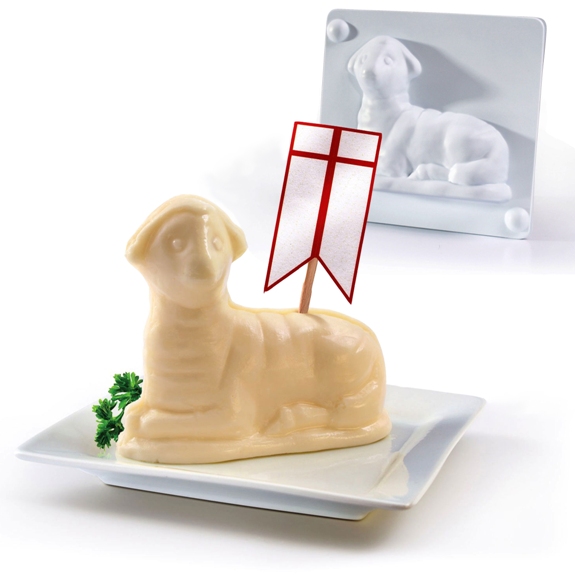 Easter Lamb Wood Butter Mold