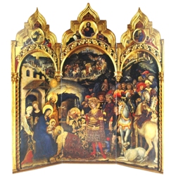 Adoration of the Magi Tri-fold (12 cards in gold bag)