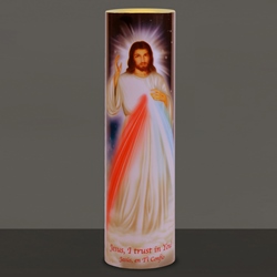 Divine Mercy LED Prayer Candle