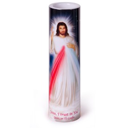 Divine Mercy LED Prayer Candle