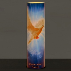 Holy Spirit LED Prayer Candle