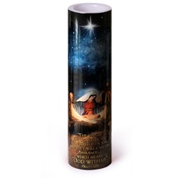 The Nativity LED Prayer Candle