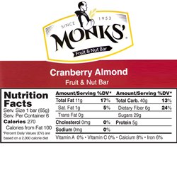 Monks' Cranberry Almond Bars